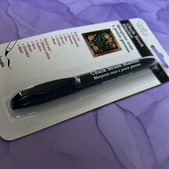 Chalk Brush Marker (Wet-Erasable) 15mm, Black - Picture 2 of 5